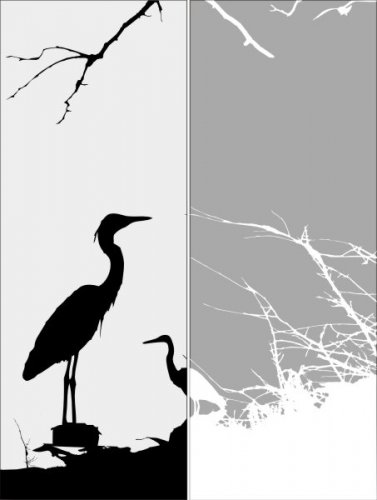 Пескоструйный рисунок Птицы 66